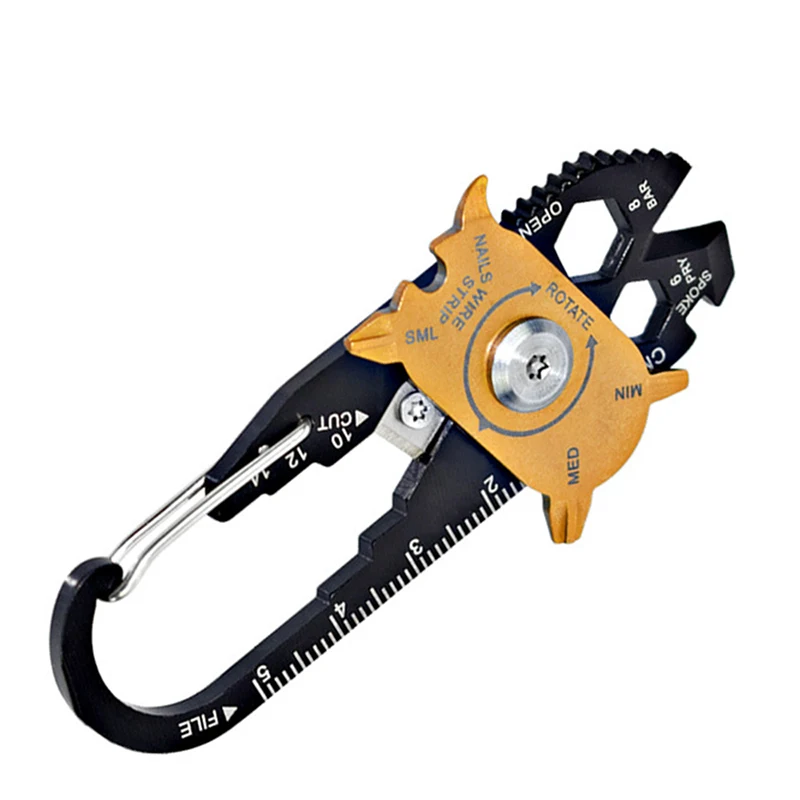 20 в 1 Мультитулы портативный из нержавеющей стали мини утилита брелок для