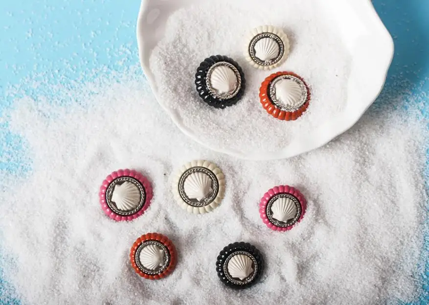 

Button suit wool coat windcoat top metal round shell button 10 pieces