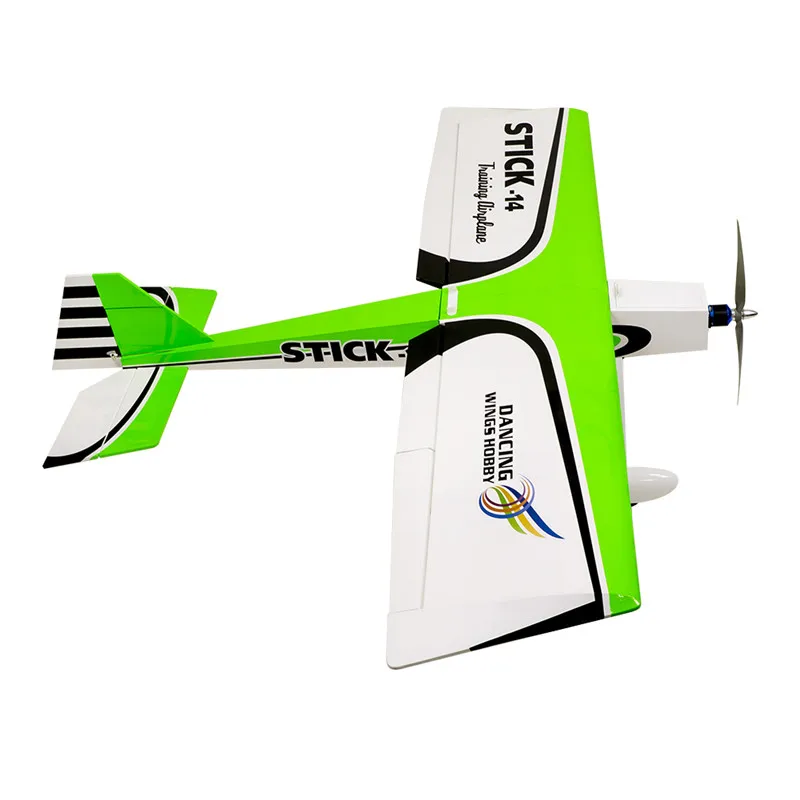 

Dancing Wings Hobby STICK-14 V2 1400mm Wingspan Balsa Wood 3D Aerobatic Trainer RC Drone Airplane KIT Version Model For Beginner