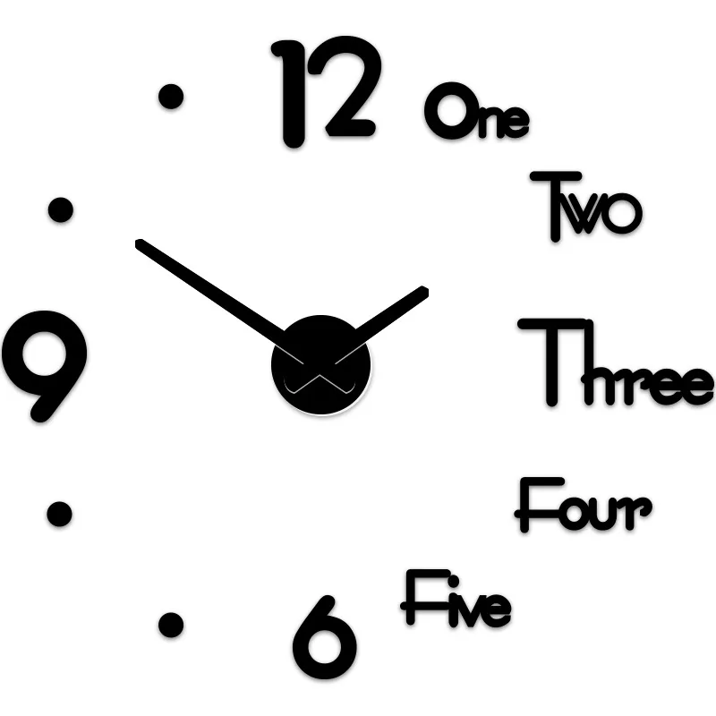 

Wall Clock Modern Design Acrylic Clocks Decor Aesthetic Room Decor Clock On the Wall Numbers Relojes de cuarzo horloge murale
