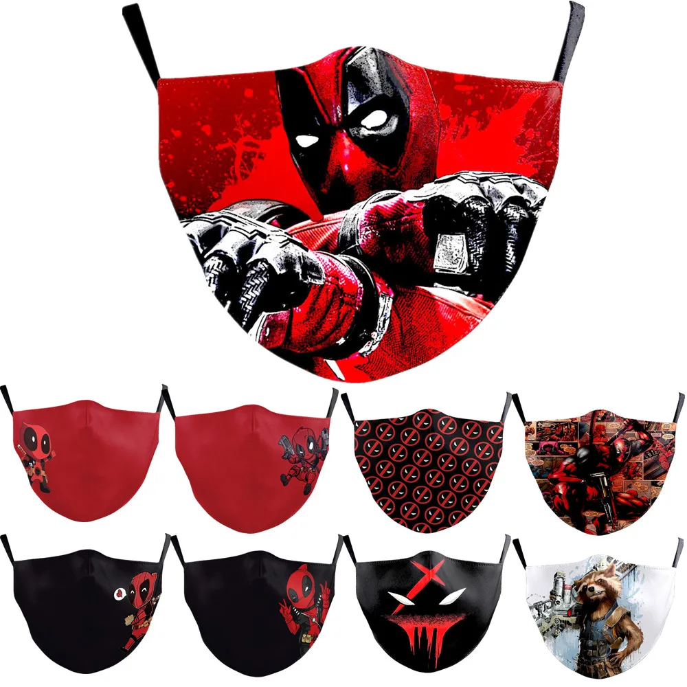 Маска для лица супергероя Уэйда Уинстона Уилсона косплея взрослых и детей защита