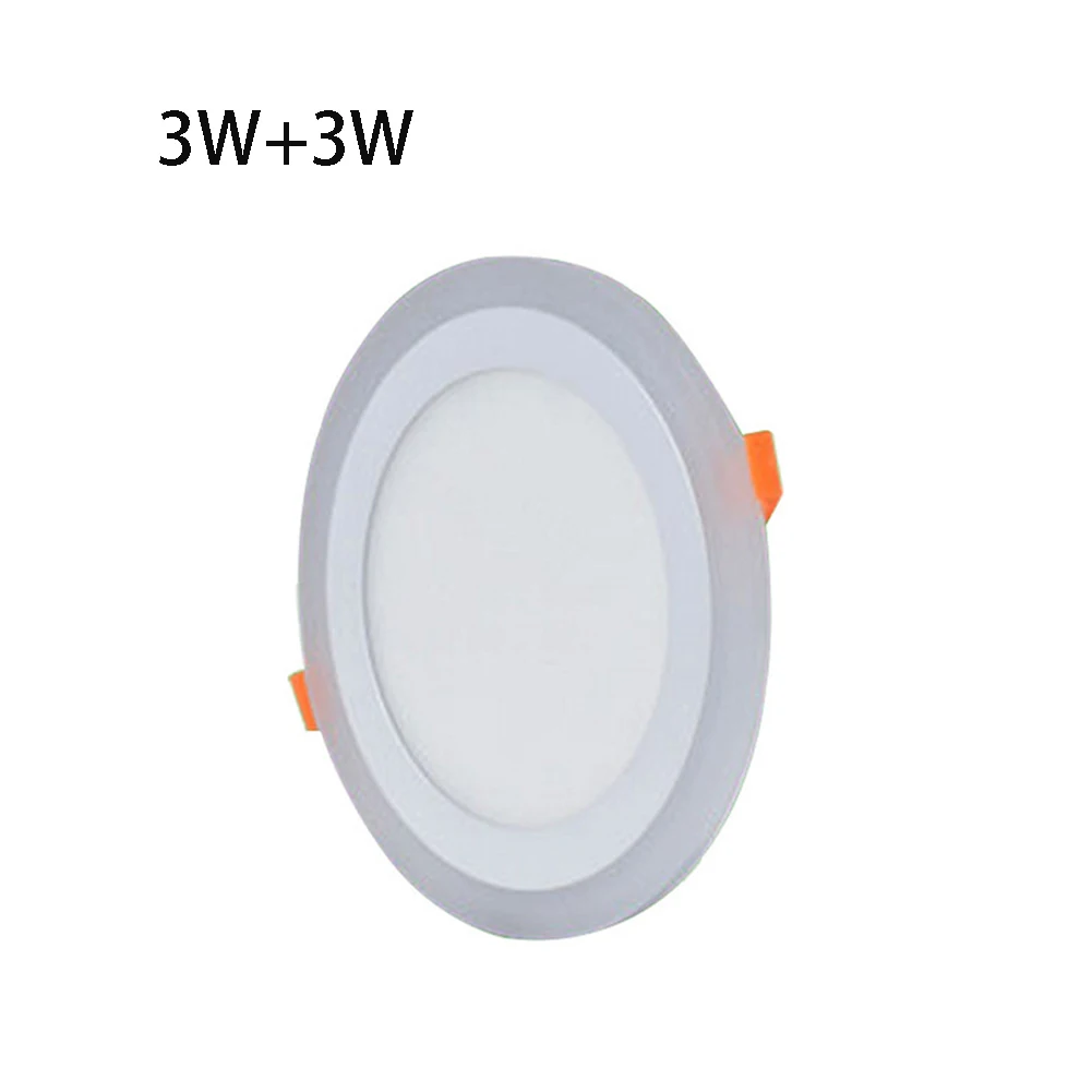 

Ceiling Light LED Modern Circular Square Panel Lamp White Blue Double Color Indoor Lighting Ceiling Round Recessed Luminaires