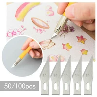 100pcs 11 blades for x acto exacto tool sk5 graver hobby style multifunction hand diy cutting tools craft carving blade sets