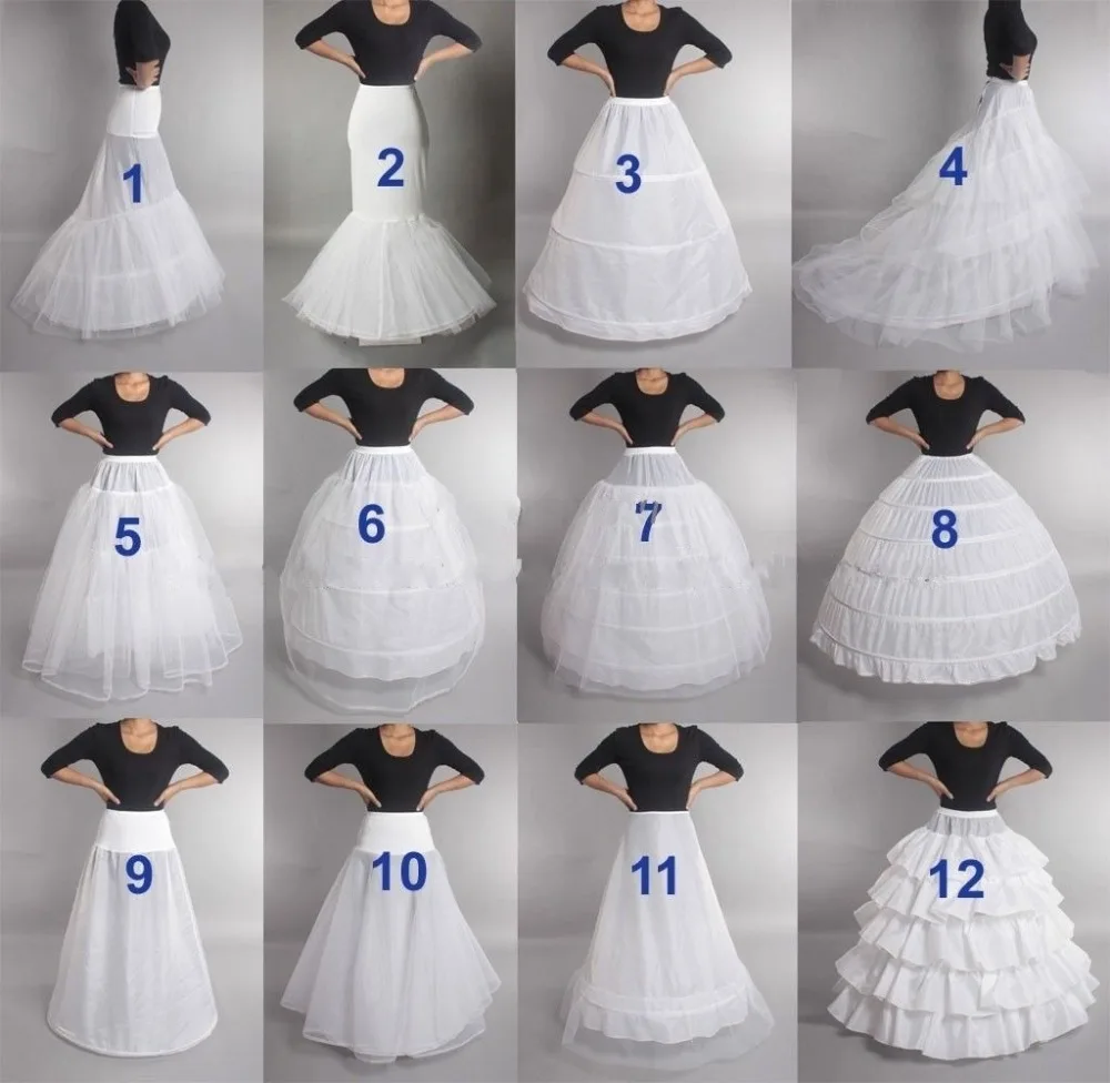 

Hot Sell Many Styles Bridal Wedding Petticoat Hoop Crinoline Prom Underskirt Fancy Skirt Slip