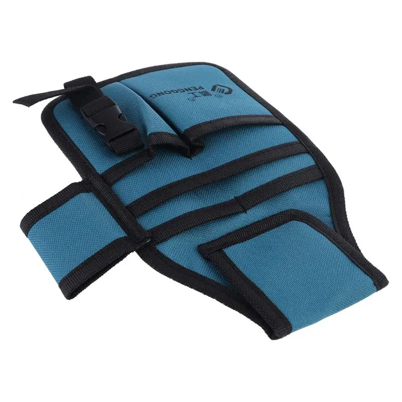 

P82C Hardware Toolkit Machinist Waist Bag Waterproof Oxford Cloth Multi Organize Pockets Storage Pouch No Belt Electrician