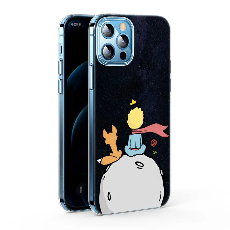 Силиконовый чехол The Little Prince fox для Apple iPhone 13 12 Mini 11 Pro XS Max X XR 6 6S 7 8 Plus 5 SE 2020 мягкий -