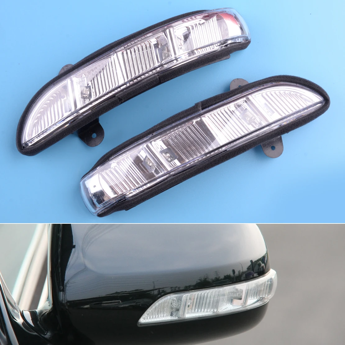 

1 Pair Side Door Wing Rearview Mirror LED Turn Signal Light Fit for Benz CL W216 CLS W219 S W221 E Class W211 2198200621