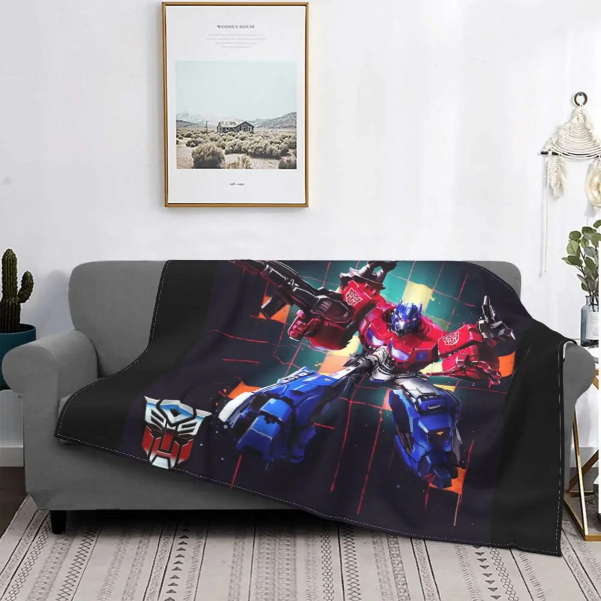 

Manta a cuadros Powermaster Prime para cama, manta de lino para sofá, Sudadera con capucha, fundas para cama de invierno