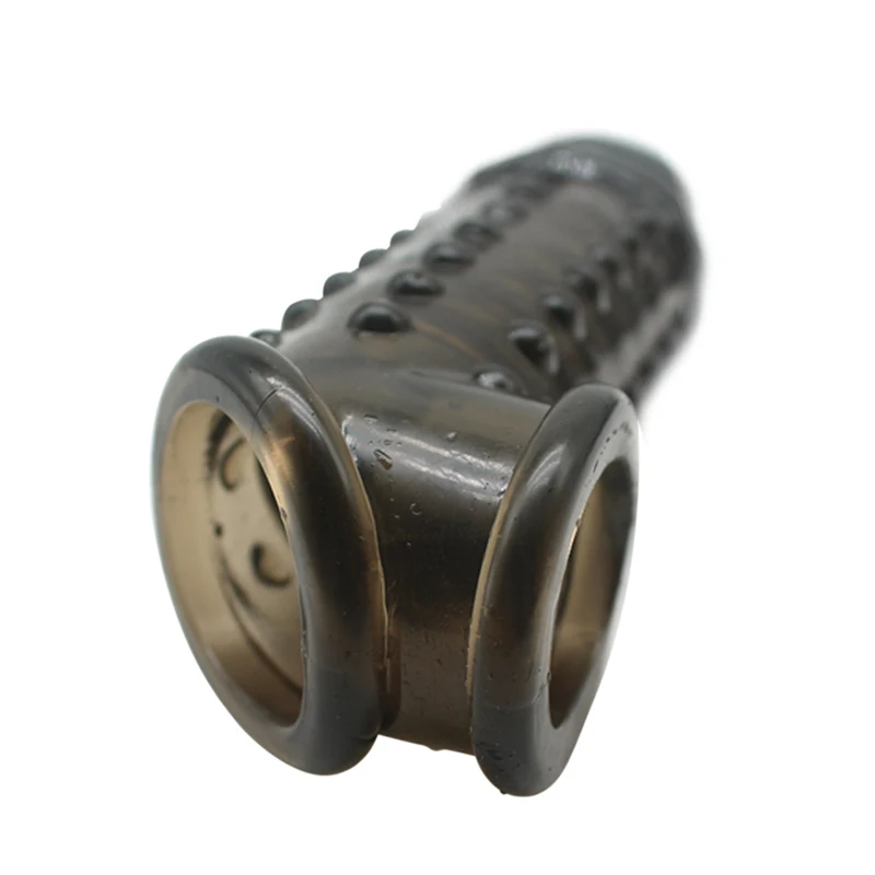 Hot Penis Extender Enlargement Cock Ring Reusable Condoms with Soft Spikes Male Sex Toys sy998 | Vibrators