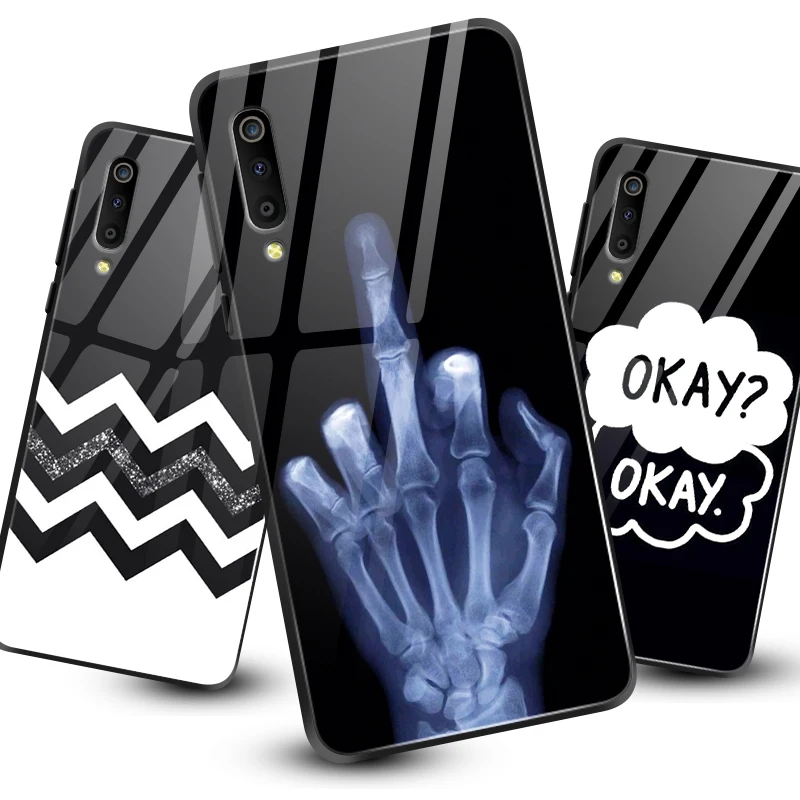 Чехол для телефона для samsung Galaxy A10 A20 A30 A40 A50 A6S A70 A8S A80 A90 закаленное Стекло крышка J4Plus M10 M20 M30 Note9 защитный чехол