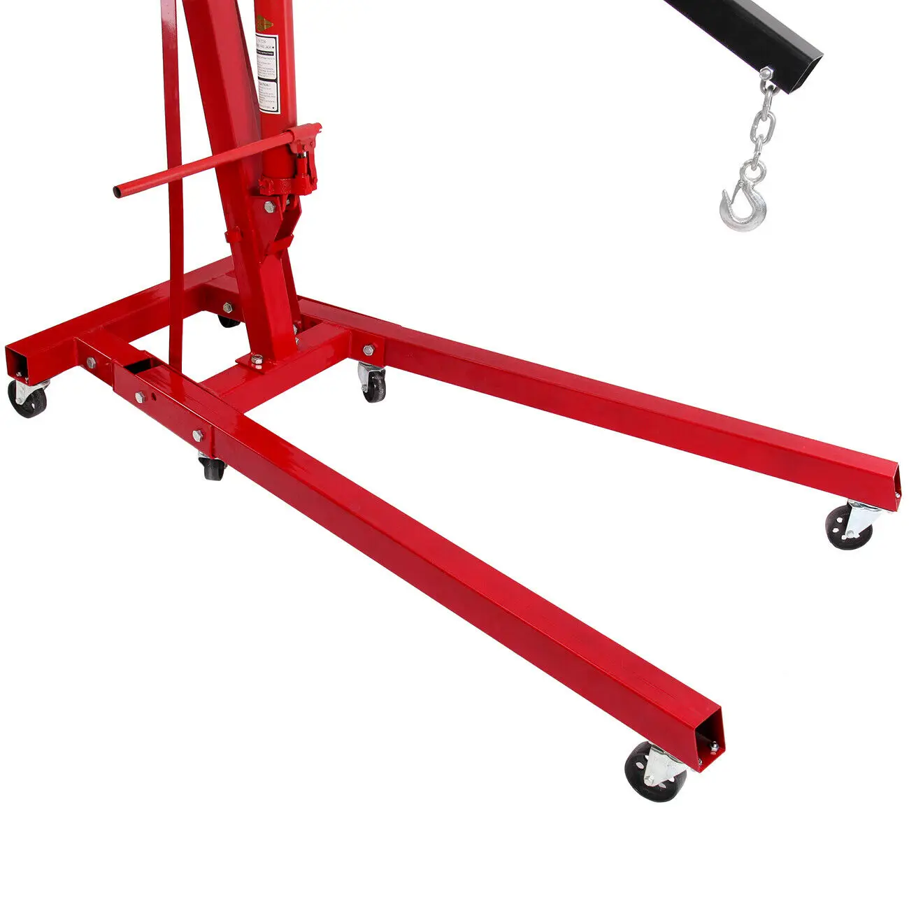 

4400 LBS 2 Ton Foldable Hydraulic Engine Hoist Shop Crane Jack Lift Heavy Duty