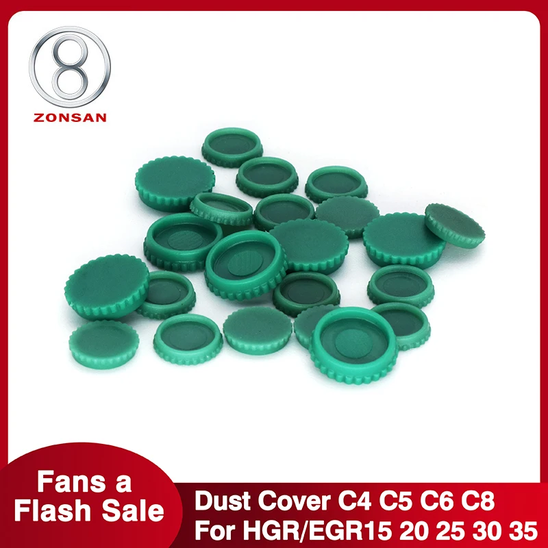 Защитные крышки из пластика, зеленые, 100 штук, для линейных направляющих HIWIN серии HGR15, HGR20, HGR25, HGR30, EGR15 и других моделей серии C4, C5, C6, C8.