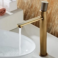 basin faucets antique bronze bathroom faucet hot cold brass bathroom sink faucet deck mounted lavotory faucet mixer water tap