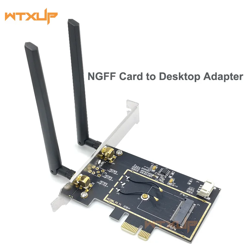 Адаптер PCIE Wi Fi Bluetooth Двухдиапазонная беспроводная сетевая карта M2 NGFF конвертер