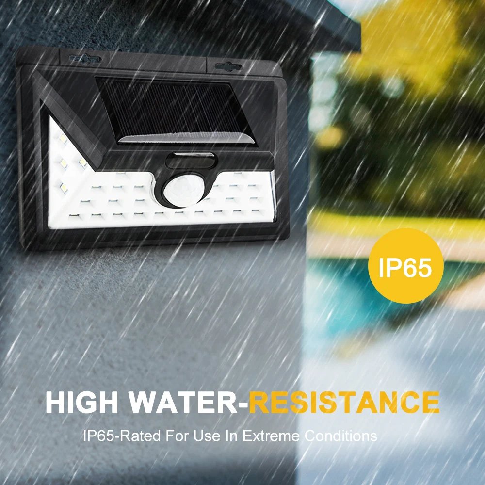 Junejour Solar Lights 32/52 Wall Light Outdoor Security Lighting Nightlight Waterproof IP65 Motion Sensor Detector 1/2PCS |