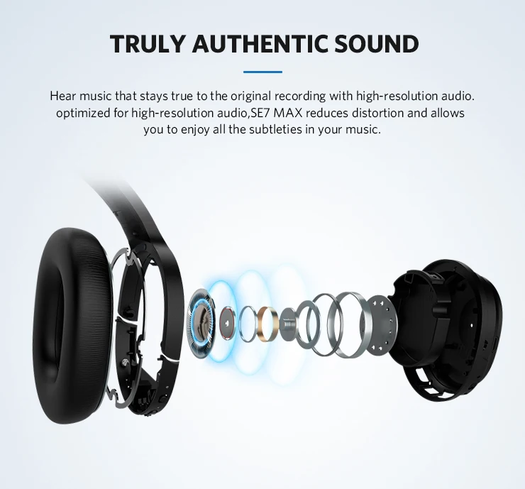 Cowin SE7MAX ANC беспроводные Bluetooth наушники с APT-X с активным шумоподавлением Наушники Bluetooth гарнитура для телефона путешествия