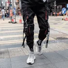 Брюки в стиле хип-хоп 2021 мужские модные свободные стримеры укороченные комбинезоны мужские модные брендовые в Корейском стиле брюки из Харлана