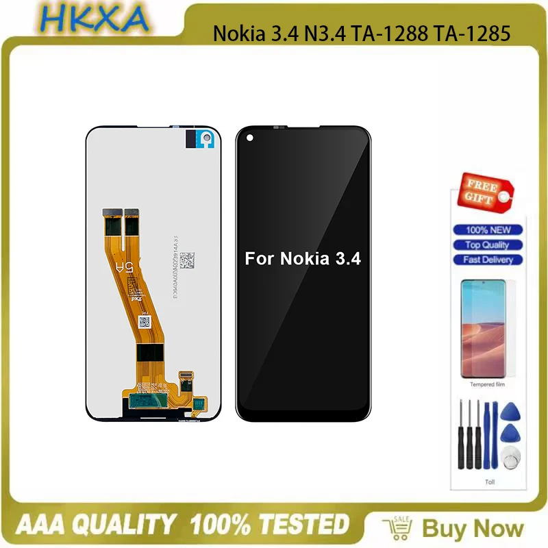 

6.39"Original For Nokia 5.4 TA-1333/1340/1337 LCD Display Touch Screen Digitizer Assembly For Nokia 3.4 TA-1288/1285/1283 LCDs