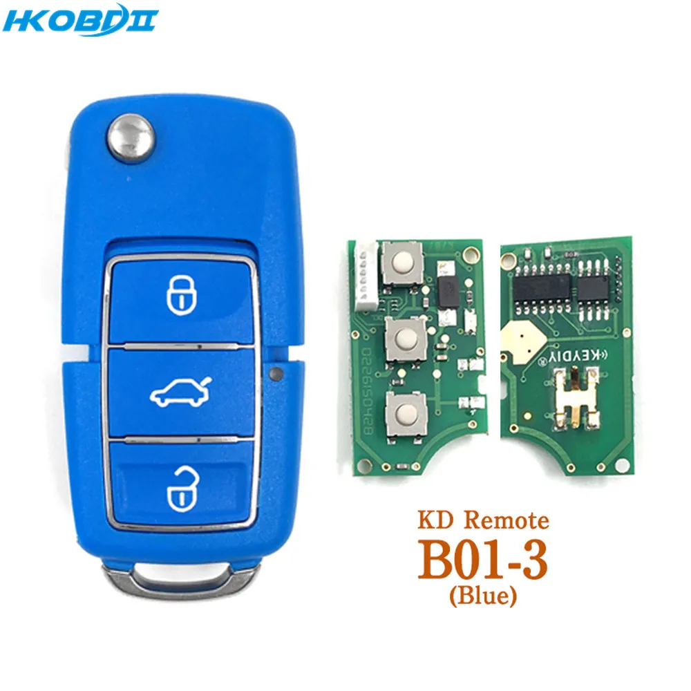 HKOBDII KEYDIY оригинальные KD B01 3 Роскошные Синие B серии пульты дистанционного