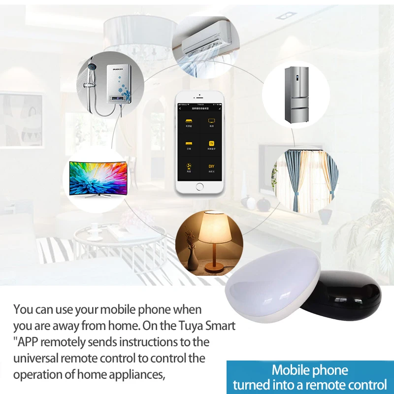 

HotSmart Wireless WiFi-IR Remote Controller Tuya Smart Life APP WiFi Smart Infrared Remote Control Support Alexa Google Home