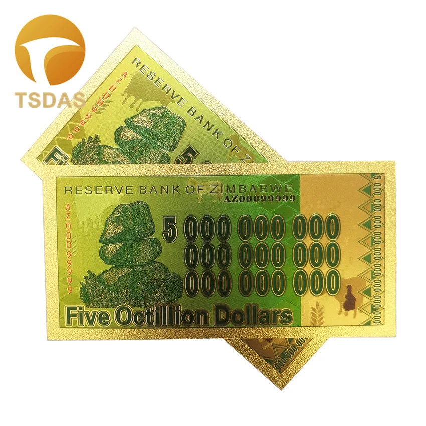 Золотые банкноты с пятью восемью долларами 10 шт./лот|Золотые банкноты| |