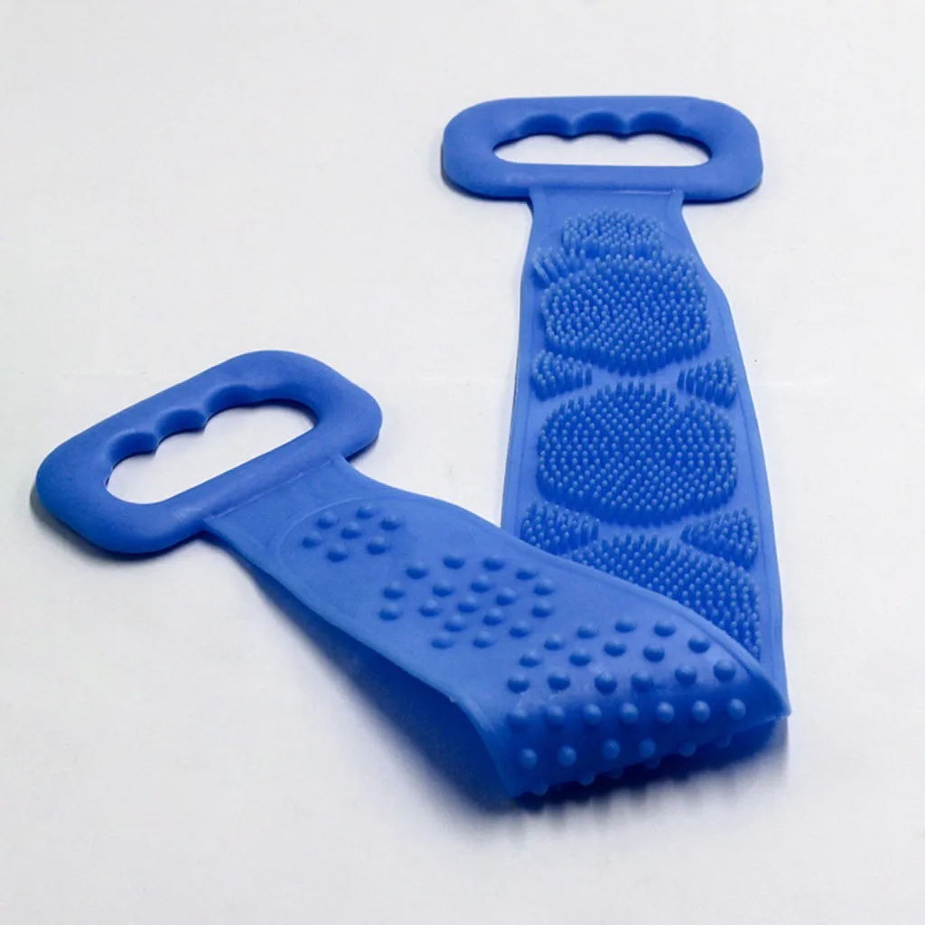 Magic Silicone Brushes Bath Towels Rubbing Back Mud Peeling Body Massage Shower Extended Scrubber Skin Clean Brushes#50 | Дом и сад