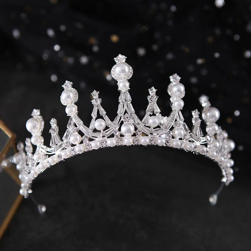 

Tiara Bridal Crown 2020 Pearl Crown Hair Accessories claw clip haarband meisje dames bandeau cheveux femme head bands