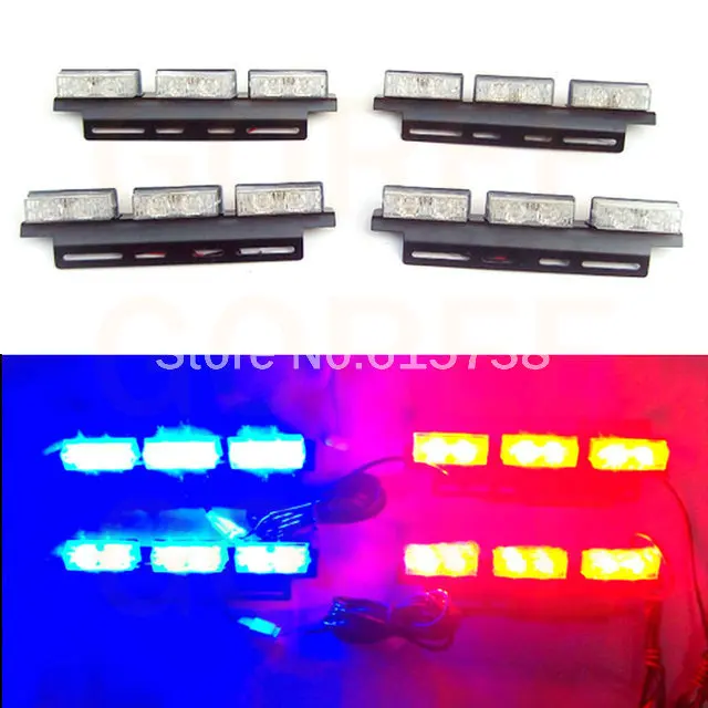 4X9 светодиодный автомобильный стробирующий световой сигнал предупредительный 36