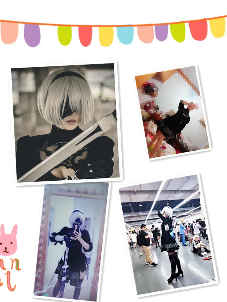 DokiDoki-SR игра для косплея NieR: Automata 2B Косплей йоркха № 2 Тип B Женский костюм на Хэллоуин NieR Automata