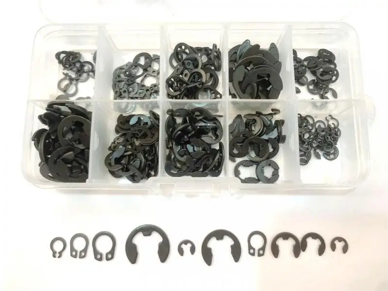 

300Pcs E-Clip & Retaining Ring Assortment Kit 3mm 4mm 5mm 6mm 8mm 9mm