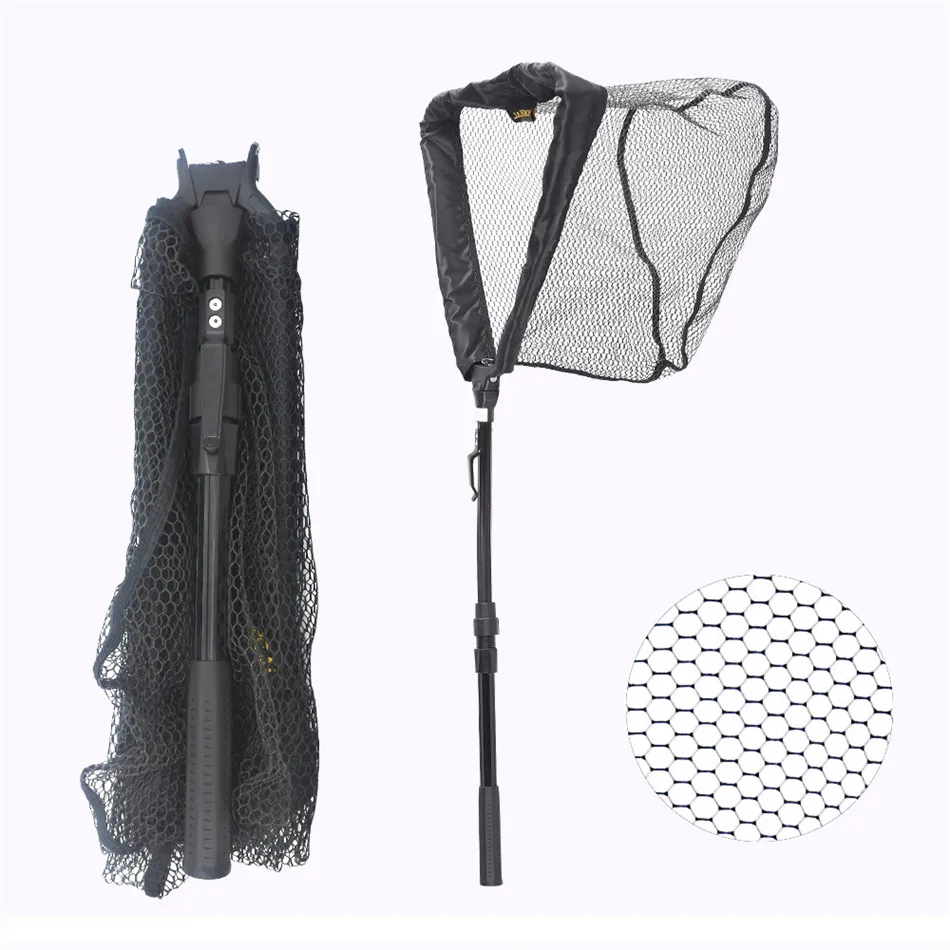 

Steel Wire Green Fishing Net Folding Fishnet Folding Fish Care Crawfish Shrimp Cage Portable Fishing Landing Tackle accessories