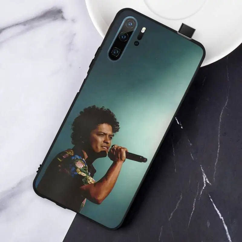

American male singer Bruno Mars Phone Case For Huawei honor Mate P 10 20 30 40 i 9 8 pro x Lite smart 2019 nova 5t