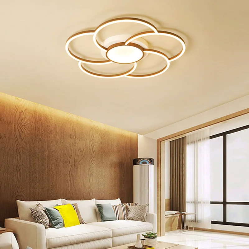 Современный Круглый Крытый светодиодная лампа для потолка светильники гостиной