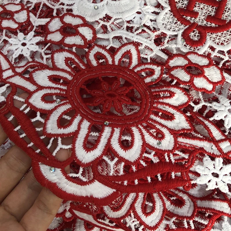 Африканский Топ модный горячий дизайн гипюровая кружевная ткань лучшая вышивка