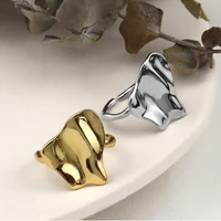 2021 new geometric concave convex irregular ring for womens birthday gift fashion jewelry m6110