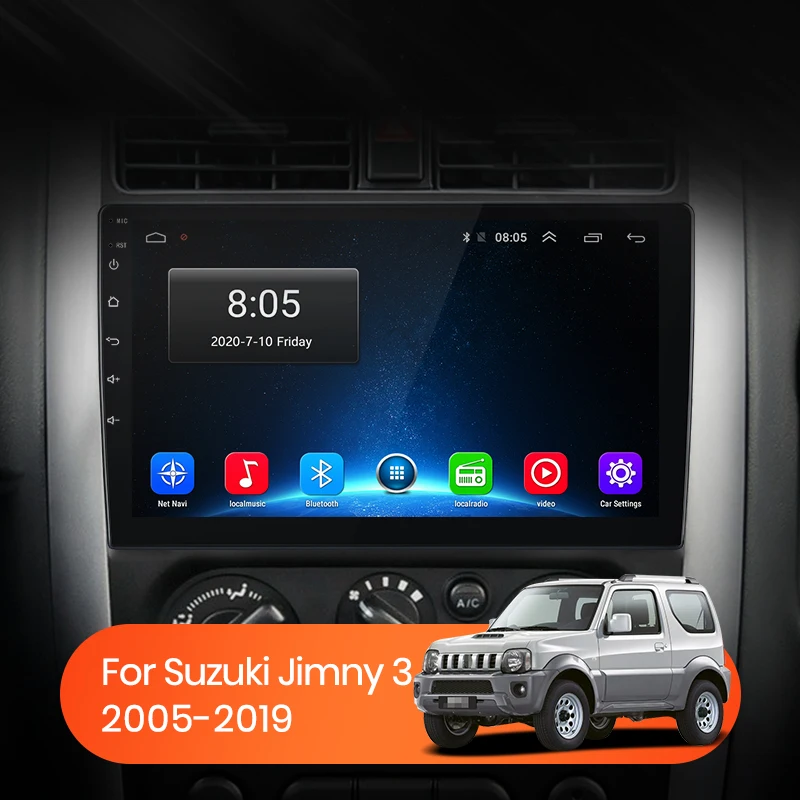 AWESAFE 2дин магнитола для Suzuki Jimny 3 2005 - 2019 2007 8-ЯДЕР 8 + 256ГБ Штатная 2 din android DSP RDS FM DAB+