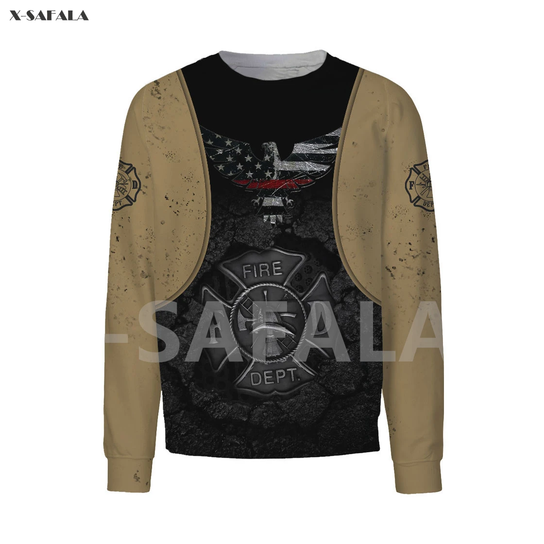

Call Firefighter Job Skull Tattoo Name Flag 3D All Printed Hoodie Man Women Harajuku Outwear Zipper Pullover Sweatshirt Casual