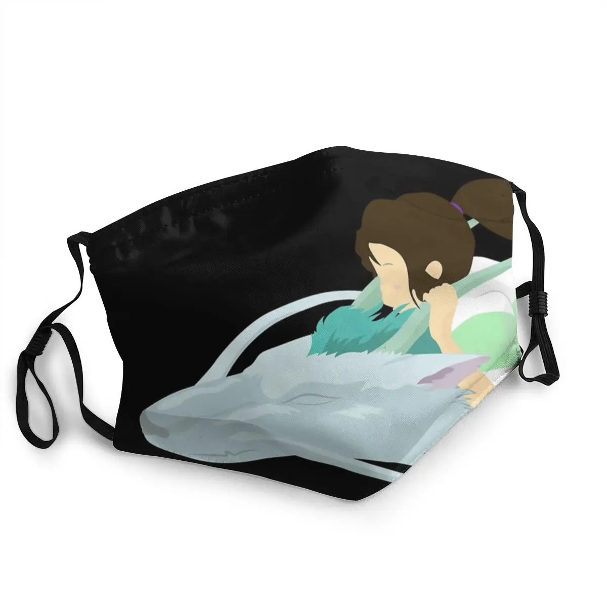 Многоразовая маска для лица от спирали Haku Chihiro Studio Ghibli Anime Anti Haze Dust Protection Cover