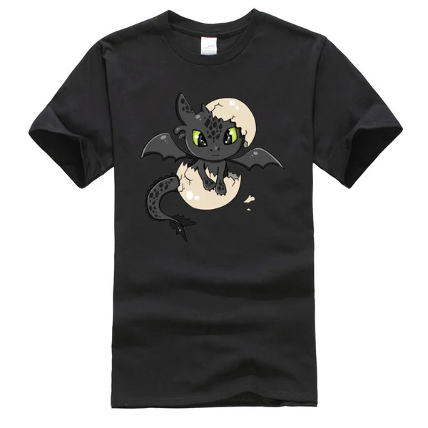 

Dragon Star Is Printed on Cotton Man's Black T-shirt and 2020 T-shirt