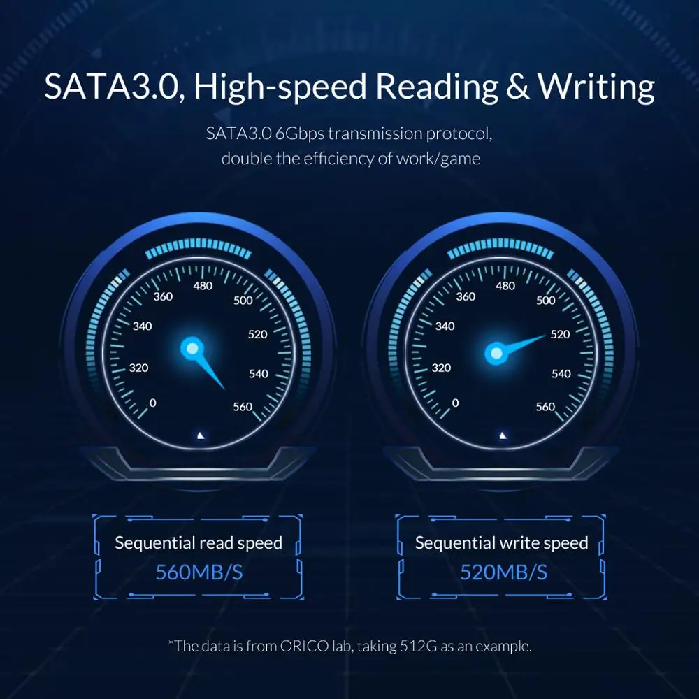 SSD-накопитель ORICO 128/256/512/2 5 ГБ/ТБ дюйма SATA