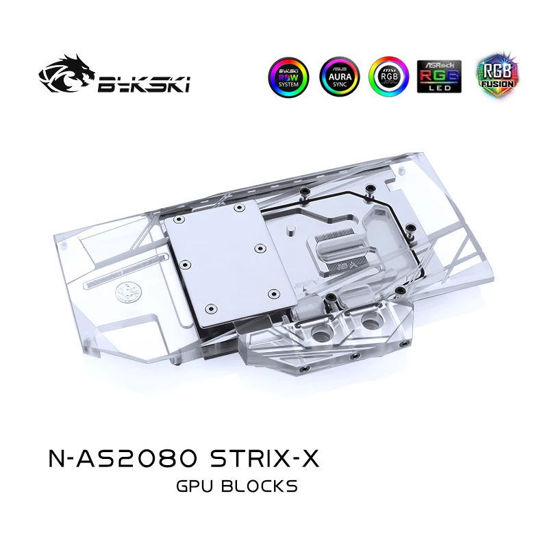 Водный блок Bykski для ASUS ROG STRIX RTX2080 OC/ 2080 O8G GAMING/ RTX 2070 SUPER/ RTX2080S/совместимый