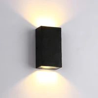 up down outdoor wall light porch black tempered glass ip65 waterproof wall lights for home outdoor external wall sconce