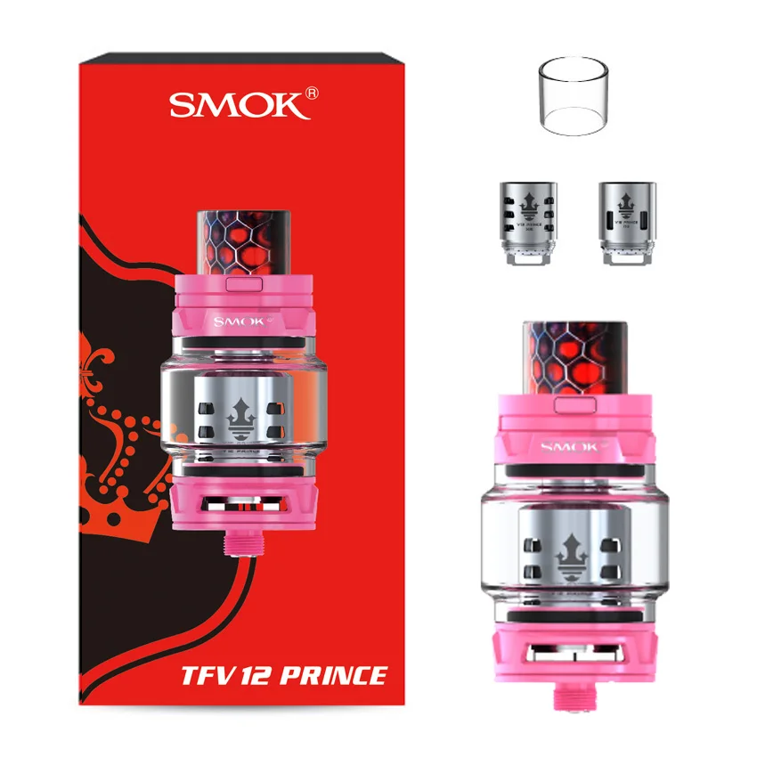 pink V12princetank SMOK X-priv комплект с 8 мл TFV12 Prince Tank Vaporizer 225 Вт X priv Mod электронная сигарета SMOK VAPE Kit VS G-priv 2 - Цвет: pink V12princetank