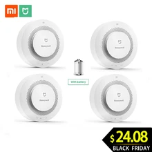 Mijia Honeywell детектор пожарной сигнализации фотоэлектрический датчик дыма Aqara Zigbee пульт дистанционного управления с приложением Mihome