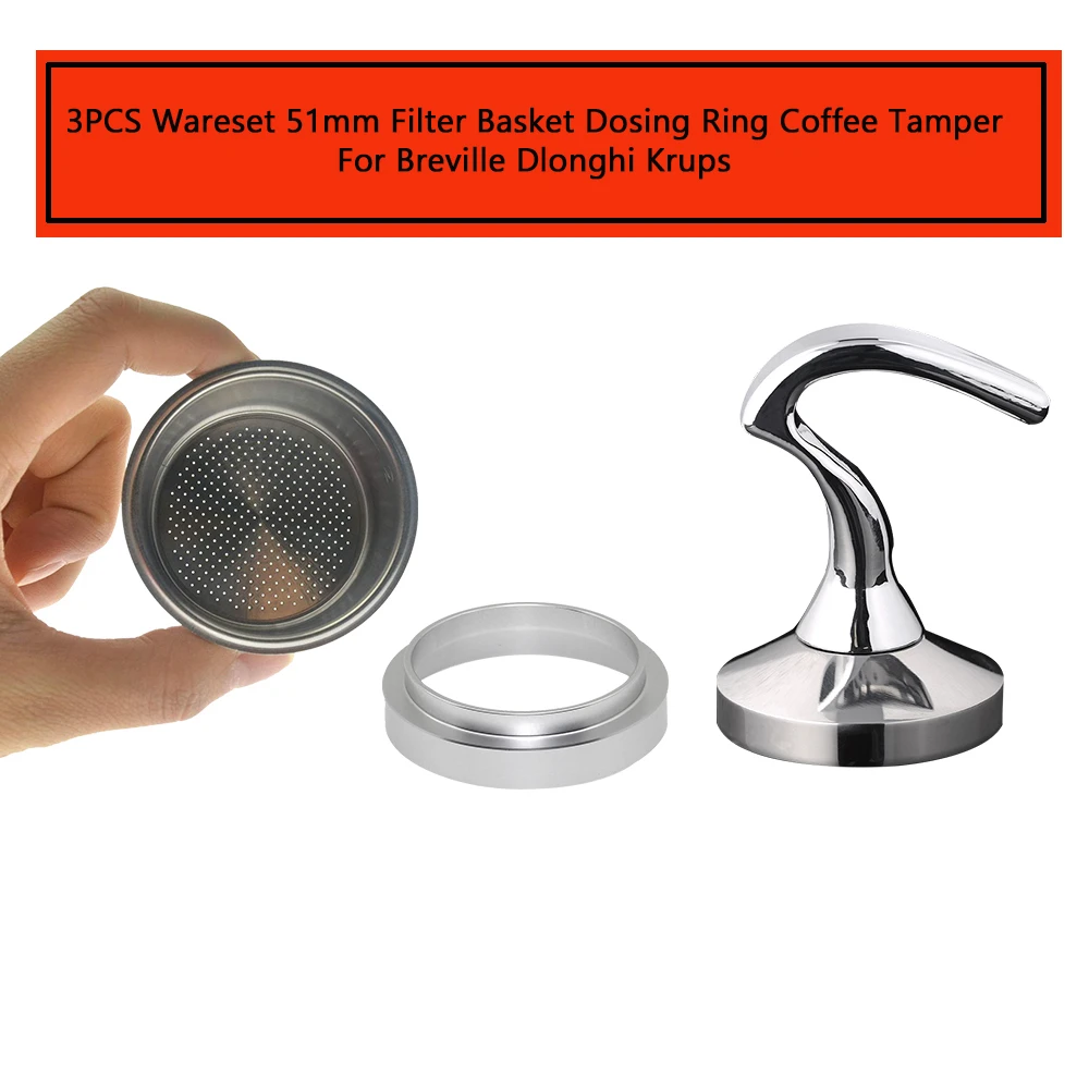 51 мм фильтр для кофе бездонный кольцо дозирования Delonghi сменная корзина фильтров