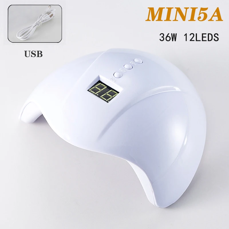 УФ лампа для маникюра светодиодный свет сушки ногтей 36 Вт от солнца полировка