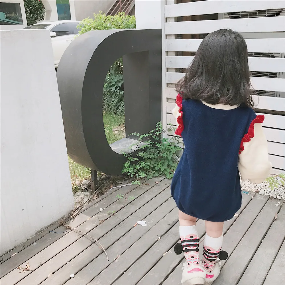 Tonytaobaby/осенне-зимняя одежда; Новая детская одежда; хлопковый свитер в школьном стиле; свитер для маленьких девочек