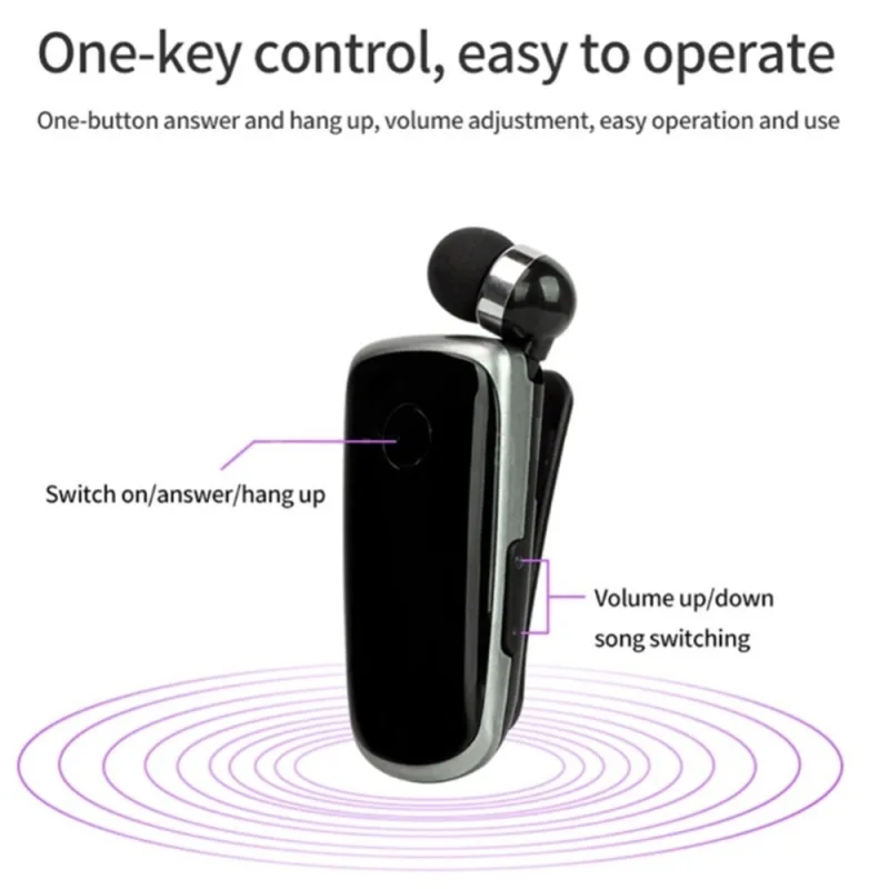 K39 беспроводная Bluetooth гарнитура CSR DSP чип в ухо вибрационное оповещение износ клип