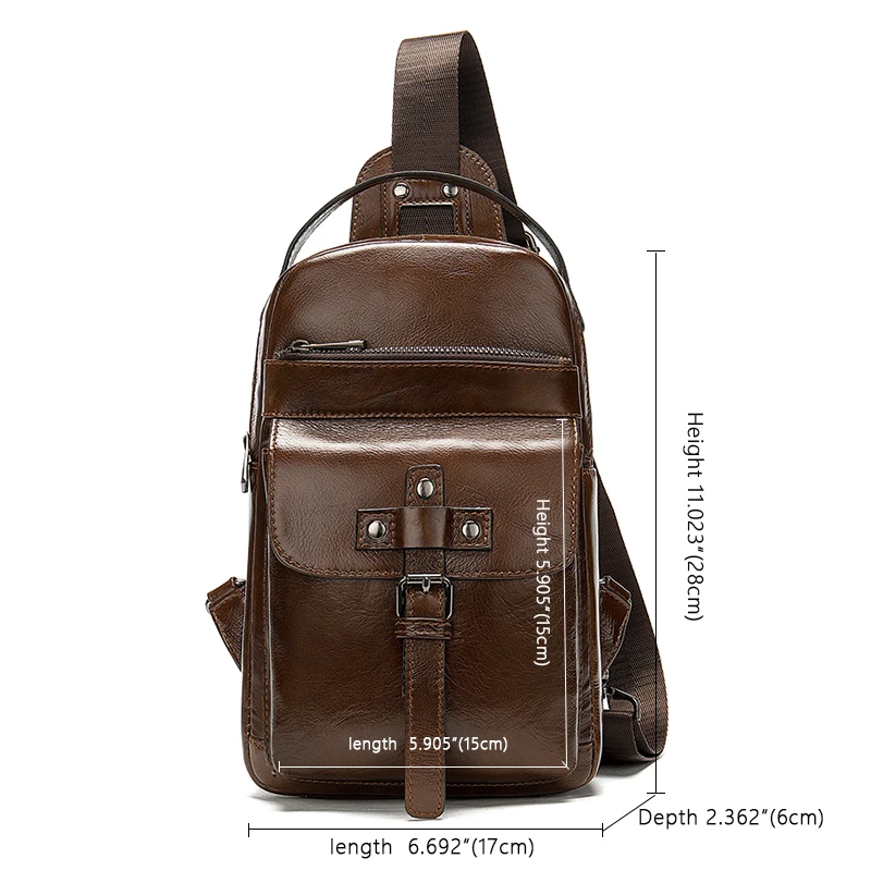 MVA винтажная нагрудная сумка из натуральной кожи через плечо для мужчин сумки