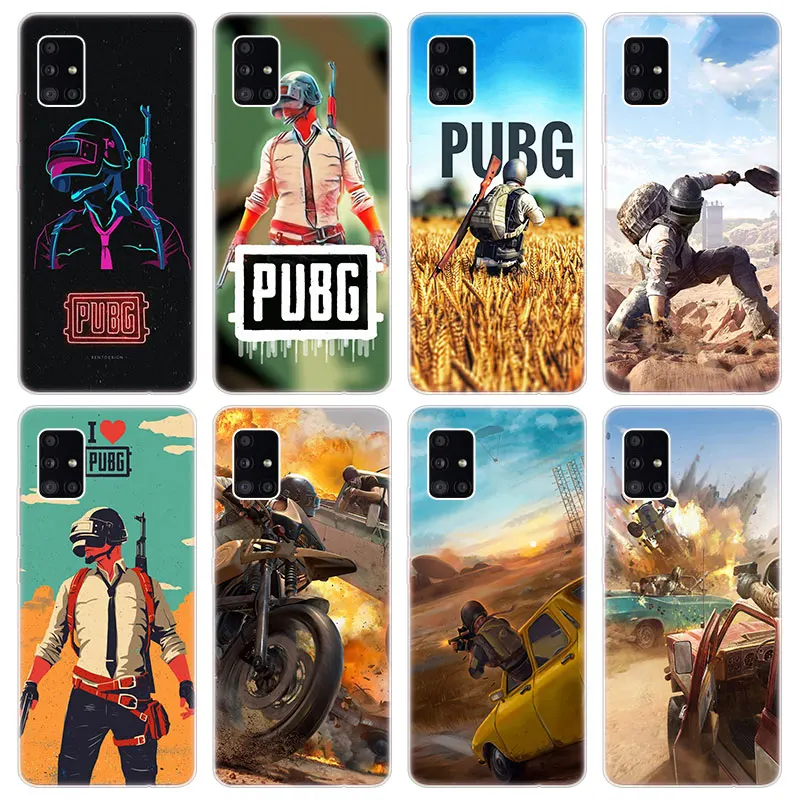 Мягкий чехол PUBG game для Samsung Galaxy A03S A10S A20E A20S A21 A30 A40 A42 A90 J2 J3 J5 J7 2016 2017 J6 + J8 2018 |